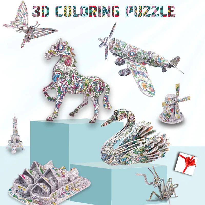 

Hot Style Children's New Toys 3D Puzzle Stress Relief Toys Hand Graffiti