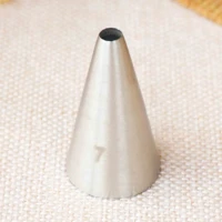 7 round piping tip decorating mouth nozzle pastry tips fondant cake decorating sugarcraft tool bakeware pull line