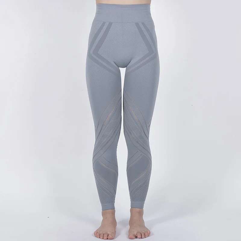 Бесшовные полые модные леггинсы с высокой талией Пуш Ап штаны для бодибилдинга