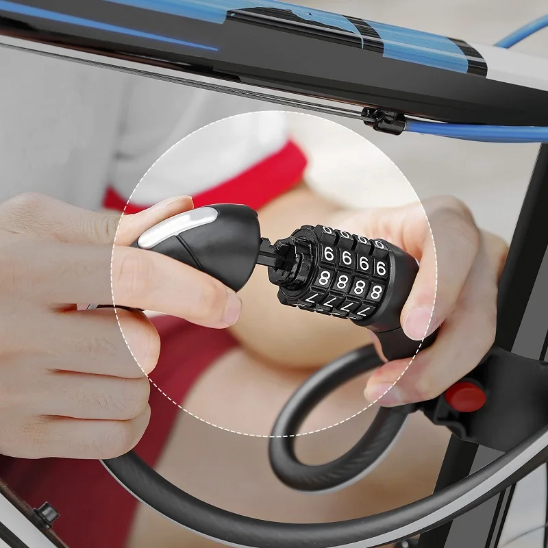 Горный велосипед 1 8 м велосипедный замок 4 цифровой код Комбинации безопасности