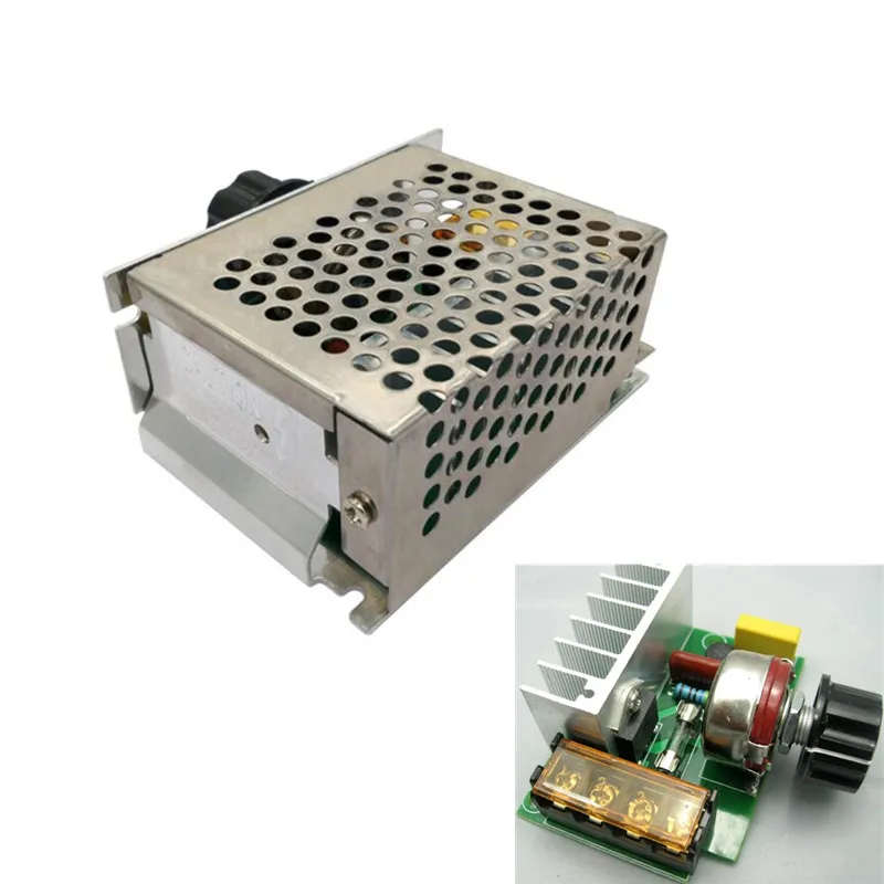 4000 Вт электронный регулятор напряжения SCR 220 В модуль регулятора скорости