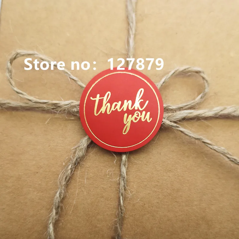 100 шт./лот 2 8 см уплотнительная упаковка этикетка наклейка круглая Золотая