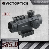 victoptics 1x30 red dot sight 11 levels redgreen dot intensity rifle scope designed for real fire arms fit ar15 m4 ak47
