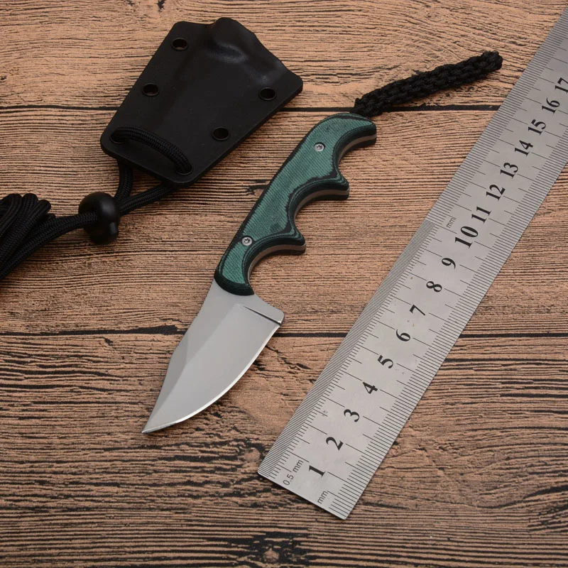 Нож карманный с фиксированным лезвием 8CR13 рукоятка из G10 для повседневного
