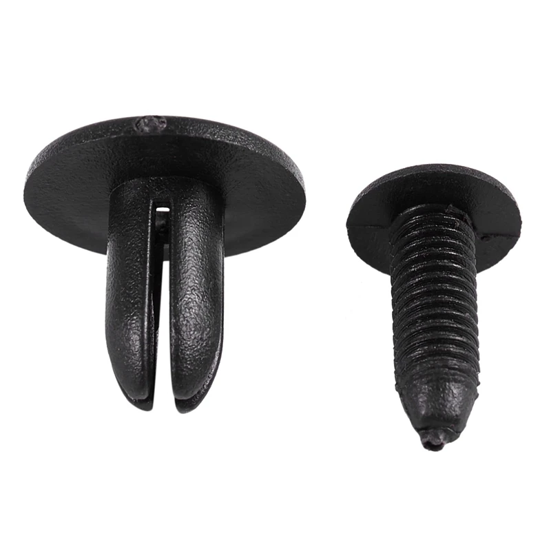 20 шт. автомобильный бампер крыло 6 мм отверстие черные пластиковые Заклепки