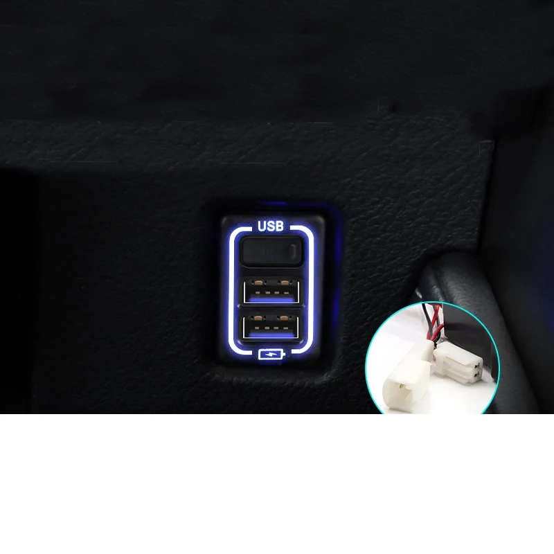 Lsrtw2017 для Toyota Corolla E170 E210 автомобильное зарядное устройство USB разъем молдинги
