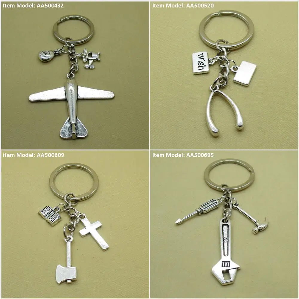 Брелок для ключей брелок самолета вертолета рюкзака денег доллара