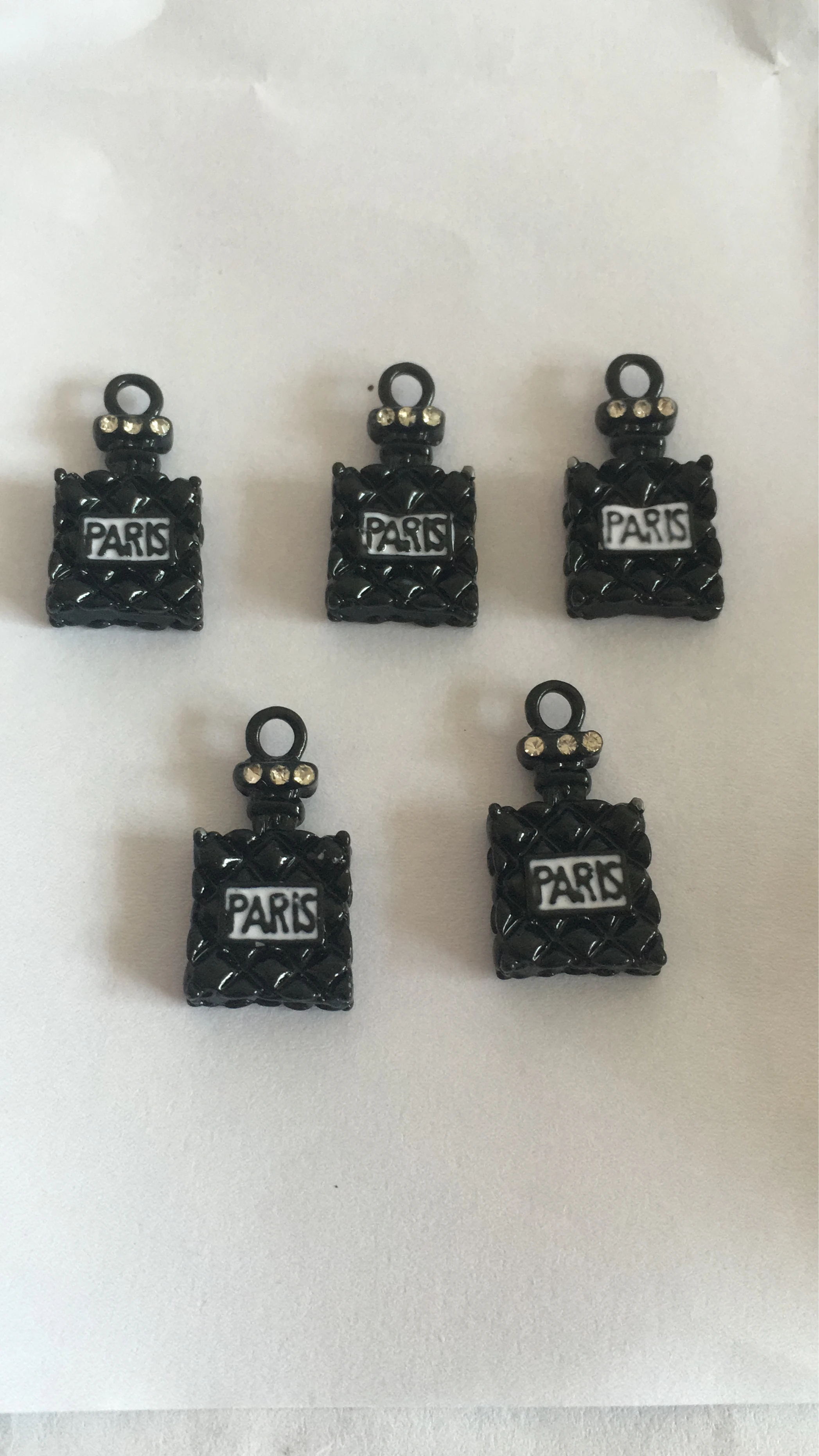 10pcs/lot Plaid stripes Perfume Bottle Charms Metal Pendants Earring Enamel Fashion Jewelry Accessories XL416 | Украшения и