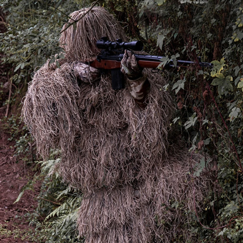 Пустынная шерстяная камуфляжная одежда желтая для снайпера благоприятной охоты