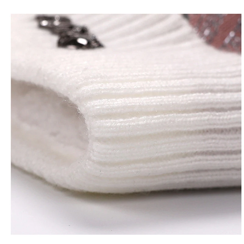 Cc beanie вязанные волосы мяч дамы милые моды innocent писсуары печатных толстые зимние