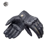star field knight motorcycle gloves adjustable goatskin riding gloves full finger touch screen protection moto accessories