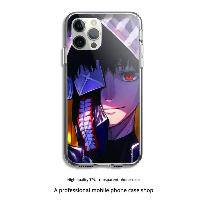 

Japanese anime Tokyo Ghoul Japan Phone Case Clear Cover For Iphone 5 6 7 8 11 12 plus XR X XS SE2020 11/12PRO Max Transparent