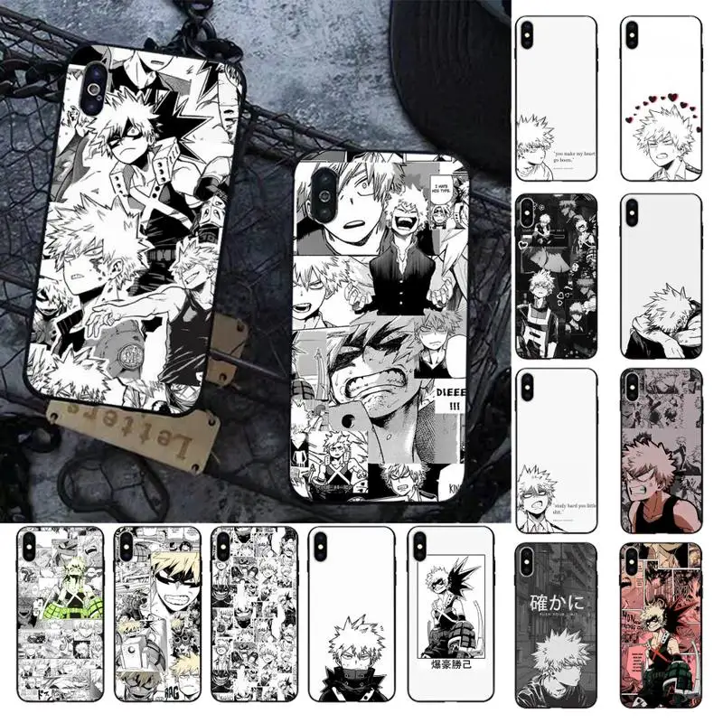 

Katsuki Bakugo My Hero Academia Phone Case for iPhone 13 11 12 pro XS MAX 8 7 6 6S Plus X 5S SE 2020 XR cover