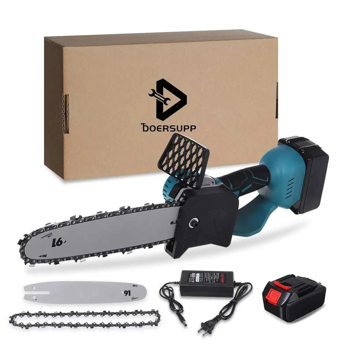 

1500W 10/8Inch Electric Chain Saw Pruning ChainSaw Cordless With 7500mAh Battery Garden Trimming for 18V Makita Battery