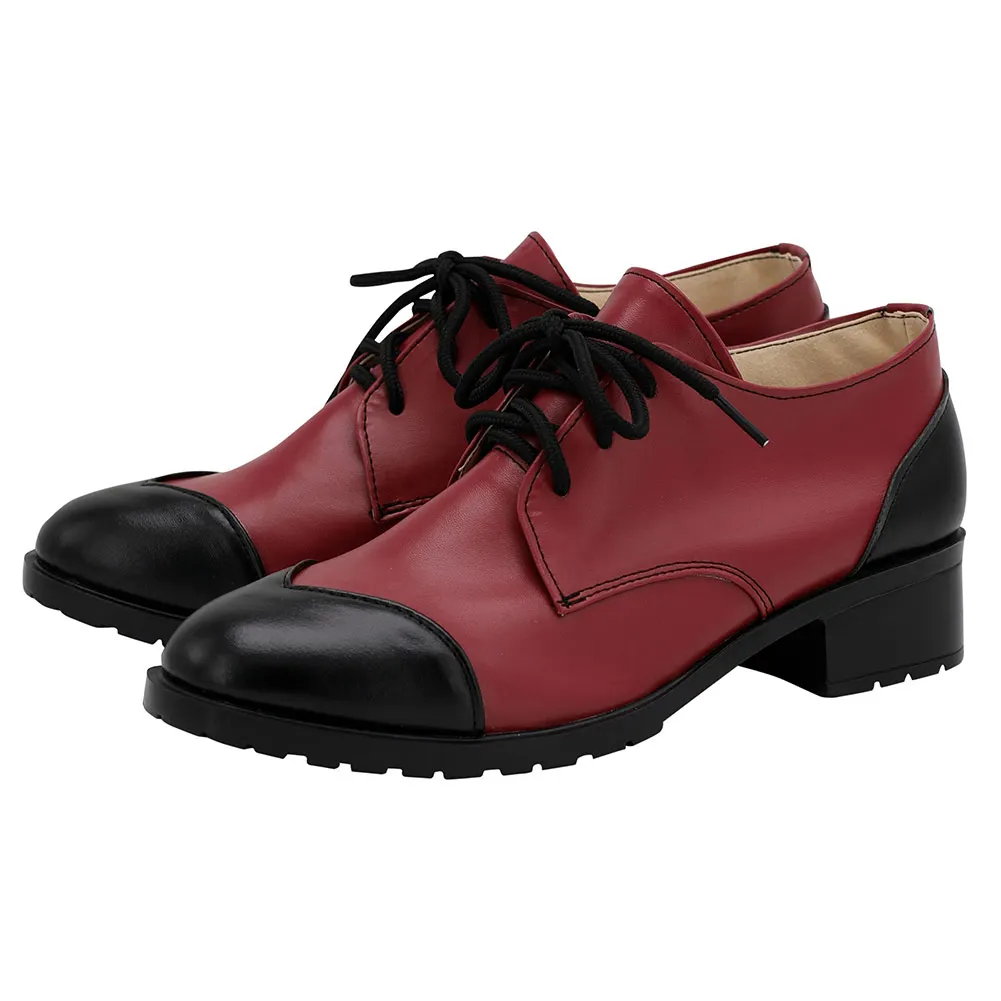 Витая страна чудес загадка розовые сердца обувь для косплея сапоги Хэллоуин