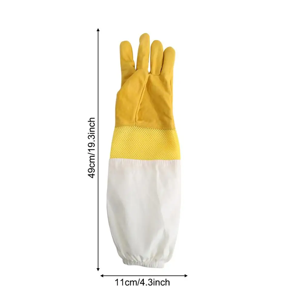 Пчеловодческие перчатки из козьей кожи пчеловодство с отверстиями длинными