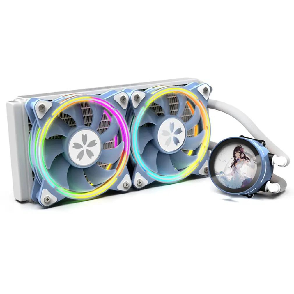 

ARGB Liquid Cooling PC CPU Liquid Cooler RGB Fans Heatsink Integrated Radiator Cooling CPU Cooler Computer Fan