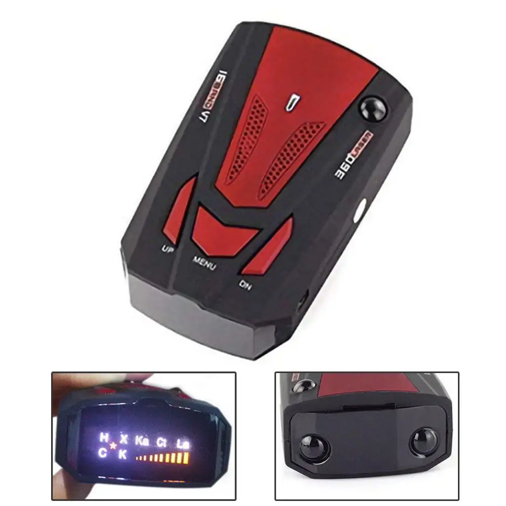 Автомобильный радар детектор автомобильная система оповещения со светодиодным