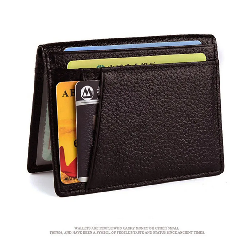 Мужские кошельки с держателем для карт винтажный черный короткий кошелек