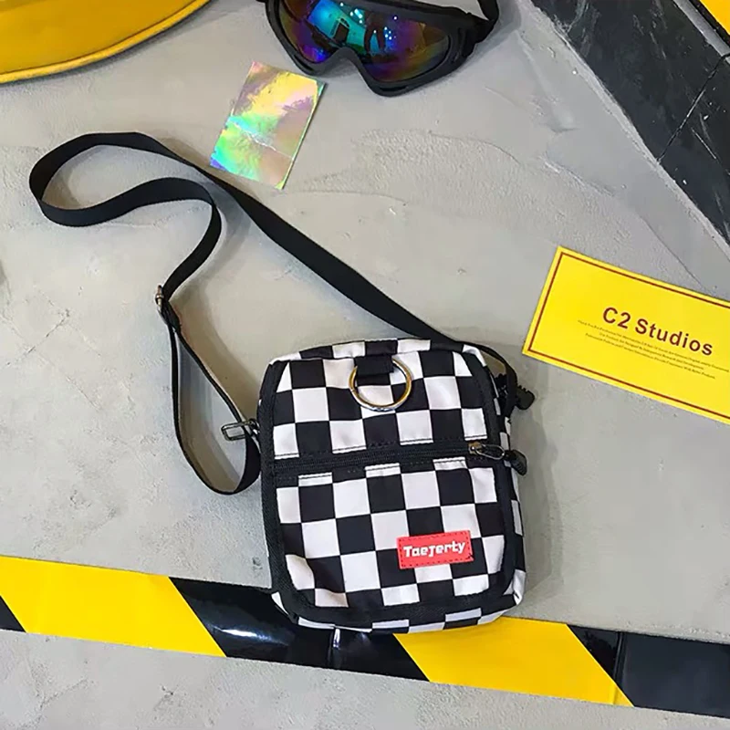 Женская Холщовая Сумка в гонконгском стиле маленькая сумка контрастных цветов