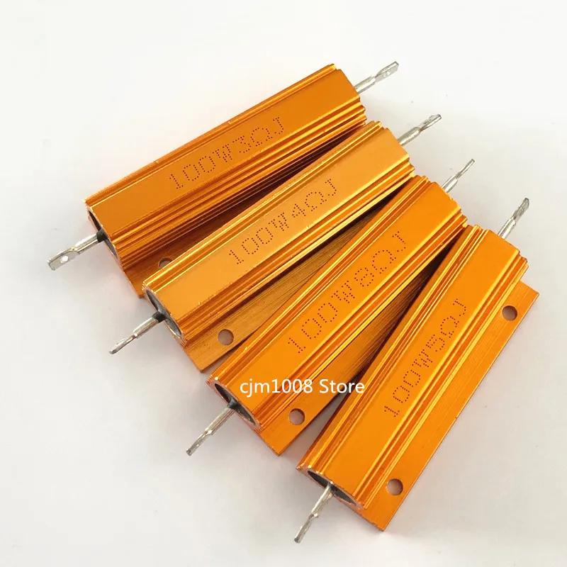 1 шт. Алюминиевый металлический корпус чехол с проволочным резистором RX24 100 Вт 0.62R