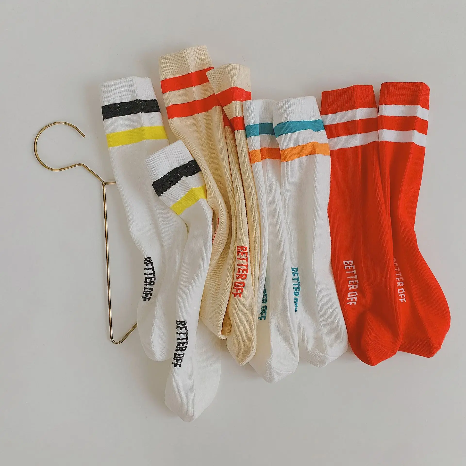 

Детские высокие носки до колена с надписями для девочек и мальчиков, малышей, подростков, малышей, милые забавные кавайные длинные носки в с...