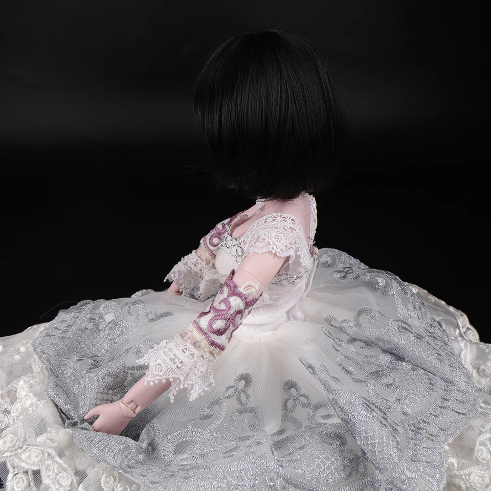 Cataleya BJD парик 1/3 1/4 короткие черные прямые и кудрявые челки волос Высокая температура волокна для куклы