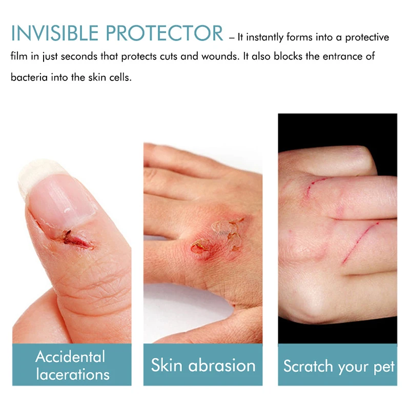

Breathable Waterproof Wound Healing Gel Liquid Bandage Wound Patch Medical Band-Aid Spray M2