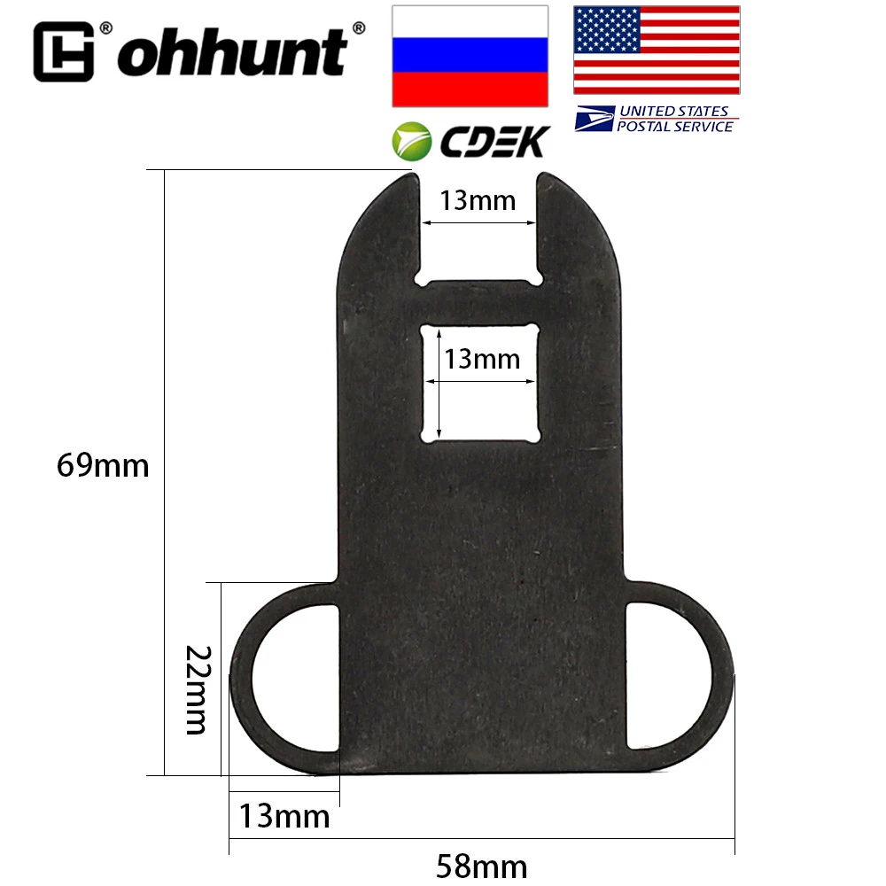 Отправка из России Ohhunt 7 62x39 AK 47 Охотничий Тактический строп адаптер стальной для