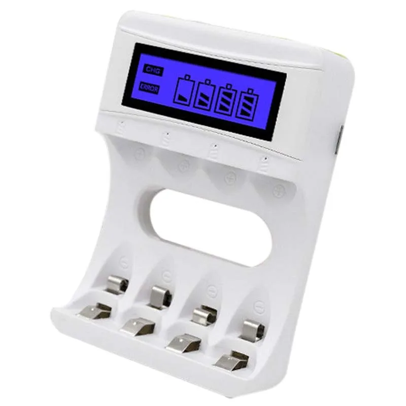 

4 слота Lcd Sn Usb зарядное устройство для перезаряжаемые Aa/Aaa/Ni-Cd/Ni-mh