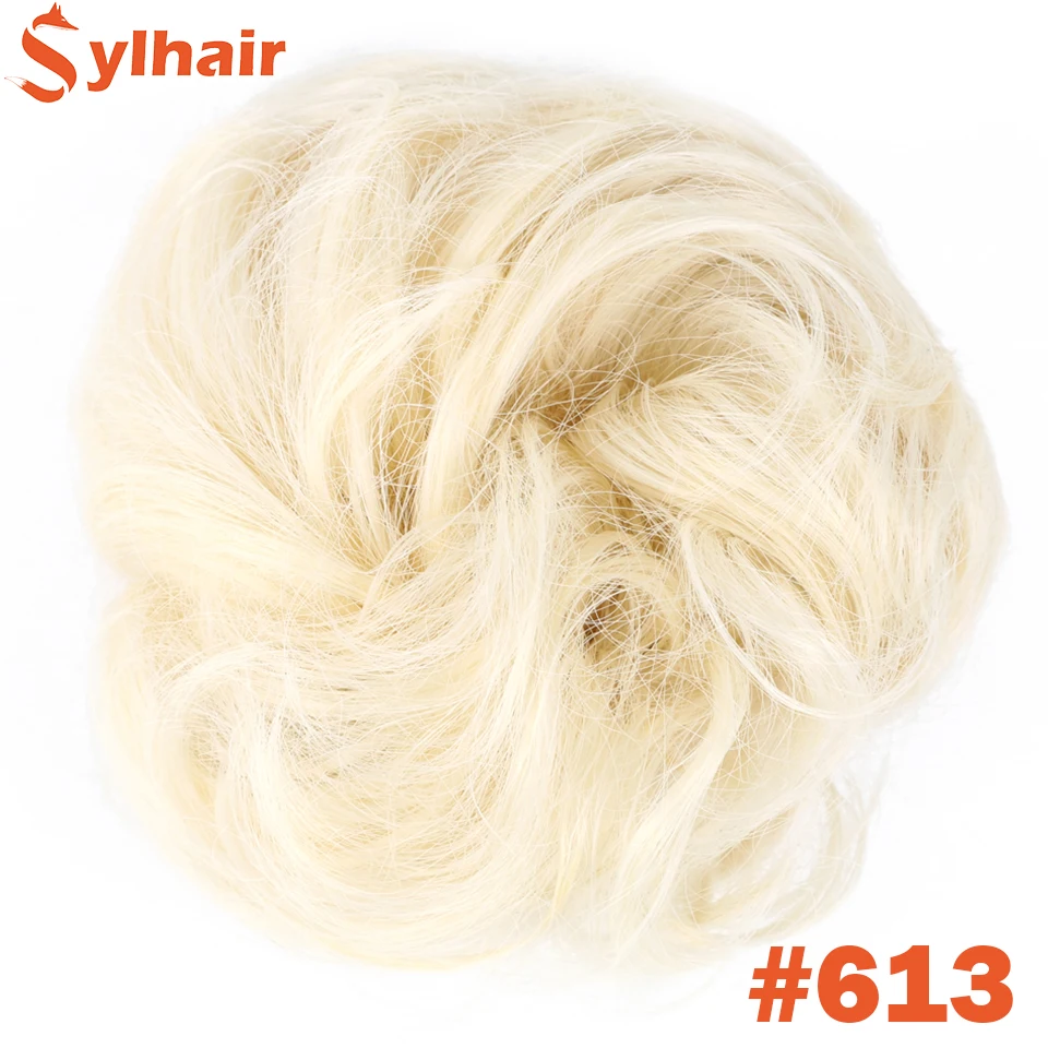 Шиньон из кудрявых нечистоплотных волос синтетическая эластичная веревка