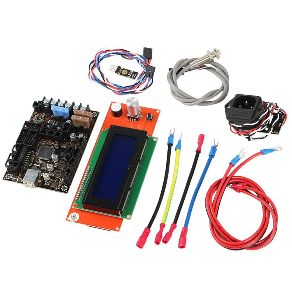Для 3D принтера Einsy rambo1.1a материнская плата + 2004LCD Датчик накаливания PINDA V2 источник