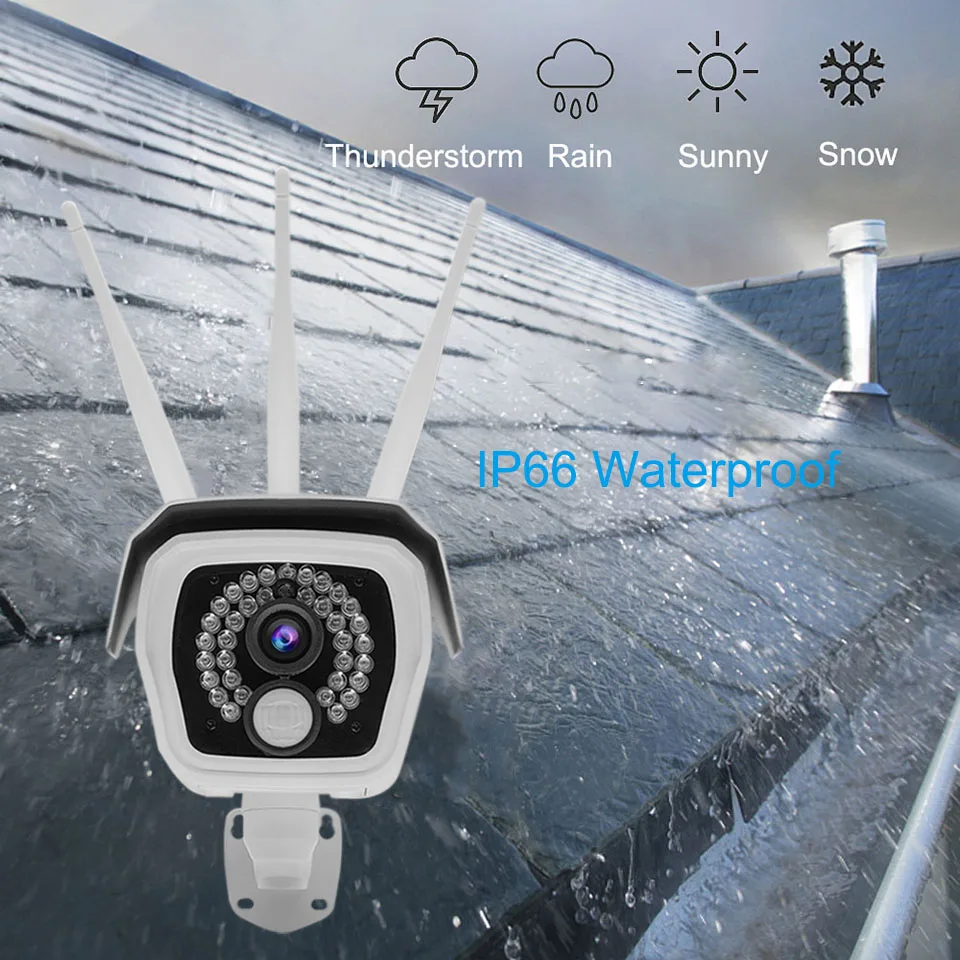 Jimi JH016 IP Camera 1080p With 4G Network Rechargeable Battery Powered Solar Panel Wifi Full HD Security Outdoor | Безопасность и