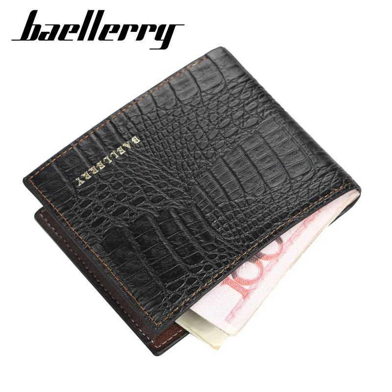Короткий кошелек Baellerry для мужчин из искусственной кожи тонкая Кредитная