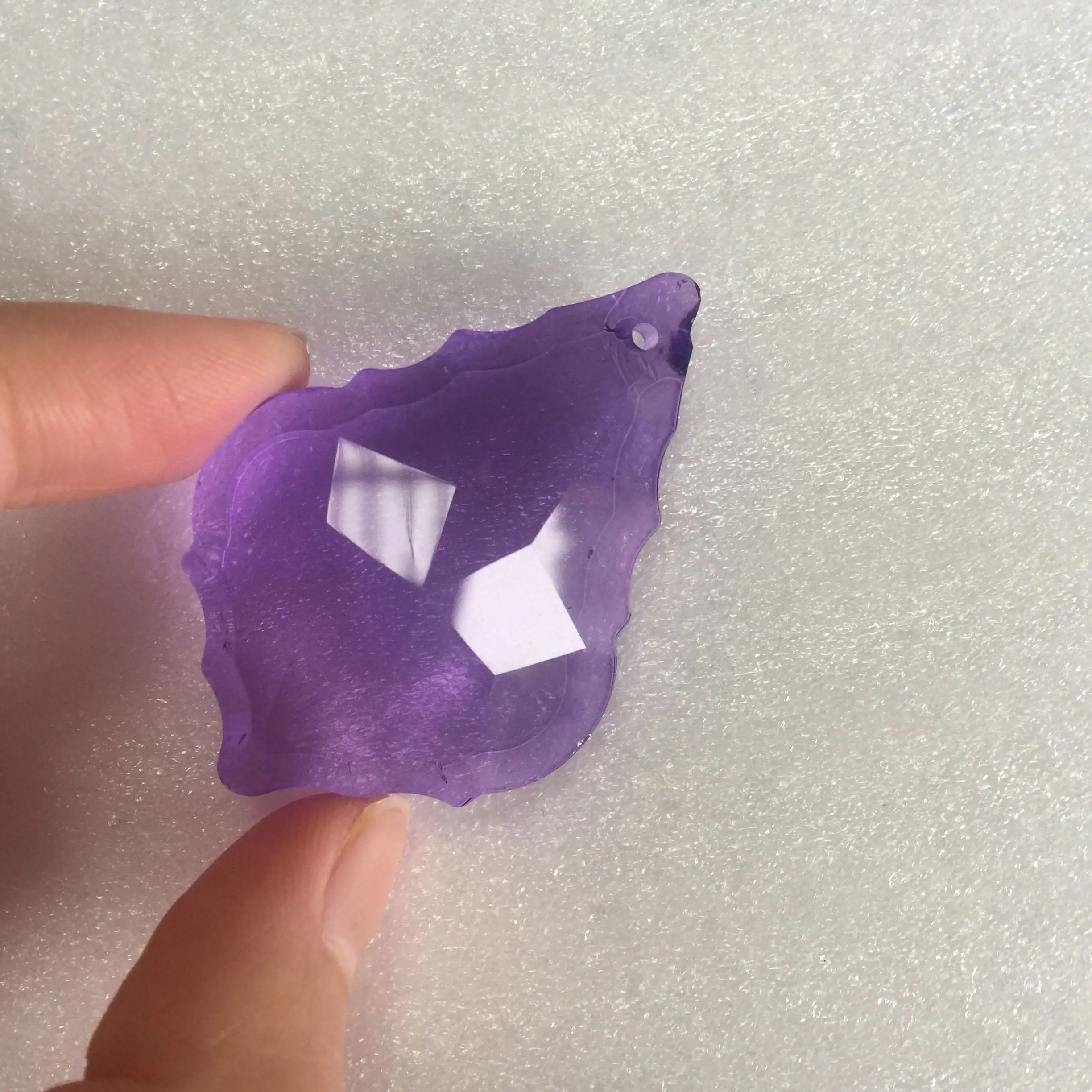 Фиолетовая хрустальная люстра 38 мм/50 мм/63 мм/76 мм Хрустальная Кленовая