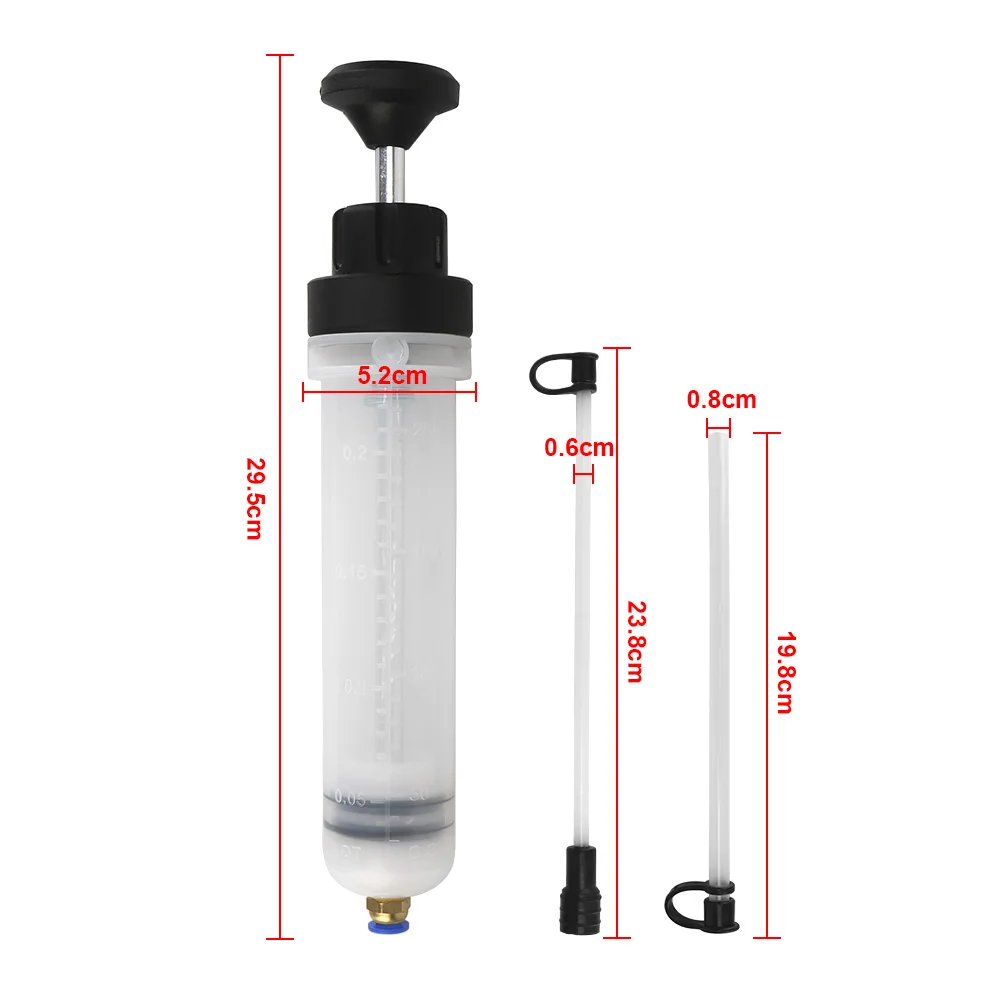 200cc Car Oil Change Fuel Pump Fluid Pumping Extractor Transfer Filter Brake Bleeder Syringe Repair Tools Truck Auto Accessories - купить по