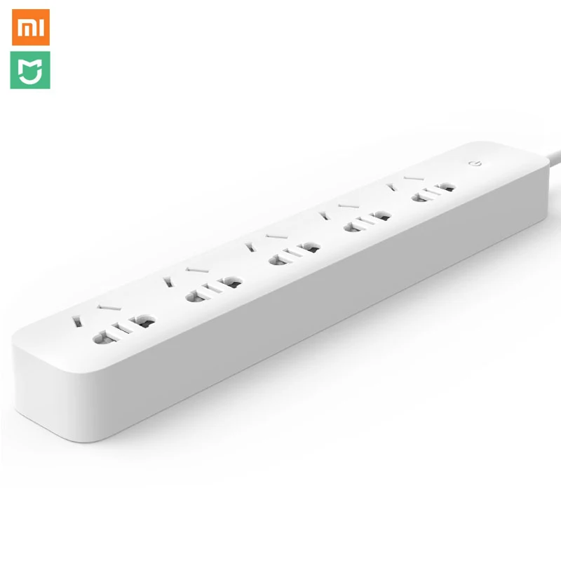 Xiaomi Mi дома wifi интеллектуальная розетка бытовой удлинитель плата питания USB быстрая зарядка 2500 Вт 10A 250 В