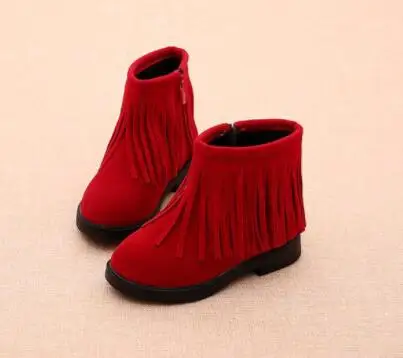 New Kids Winter Fringe Tassel Boots casual shoes kids boys winter Boot for girls shoes for boys girl children casual sneakers