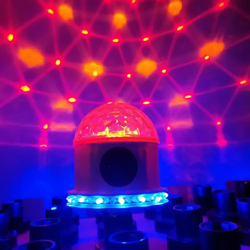 

Musical Bulb Light E27 Wireless Remote Sound Flying Saucer Various Dimming Modes 6LED RGB Smart Colorful Bluetooth