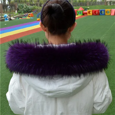 Genuine Real Raccoon Fur Collar Scarves Natural Raccoon fur Shawl Women Parka Coat Hood Trim Collar warm Fashion solid wrap - Цвет: 8