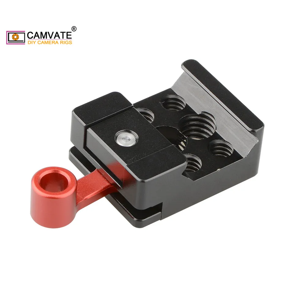 CAMVATE Swat рельсовый зажим QR НАТО с 1/4 '' 20 3/8'' 16 резьбовыми отверстиями для