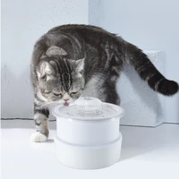 collapsible automatic cat water fountain with dog water dispenser pet unsheltered free filter drinker pet sensor drinking feeder
