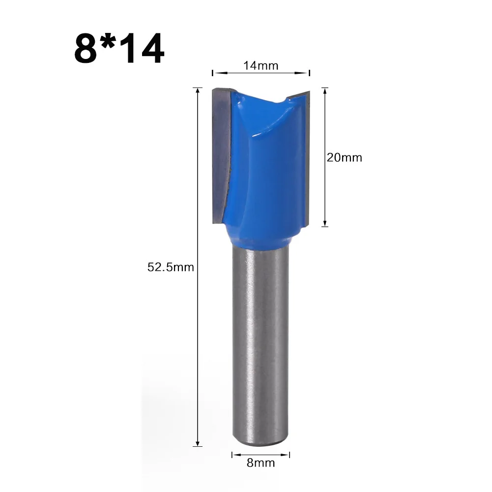 

8mm Shank Straight Router Bit Milling Trimmer Use WearResistance Durable