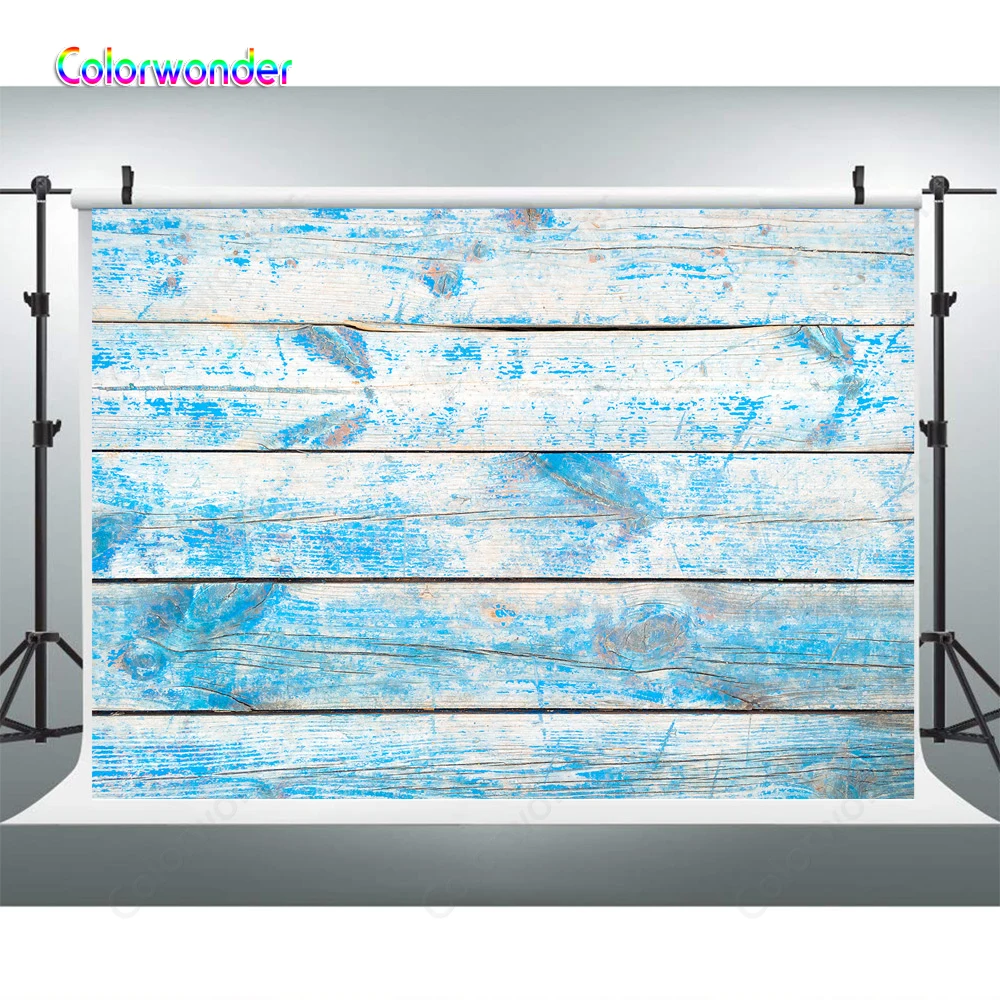 Фон для фотосъемки с синими деревянными досками в стиле ретро темно синий пол