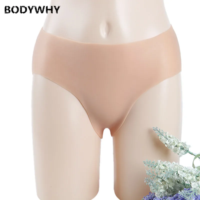 Silicone Fake Pants Hot Sale Realistic Artifical  Touch Feeling Silicone Pants Form for Crossdresser Transgender Enhancer
