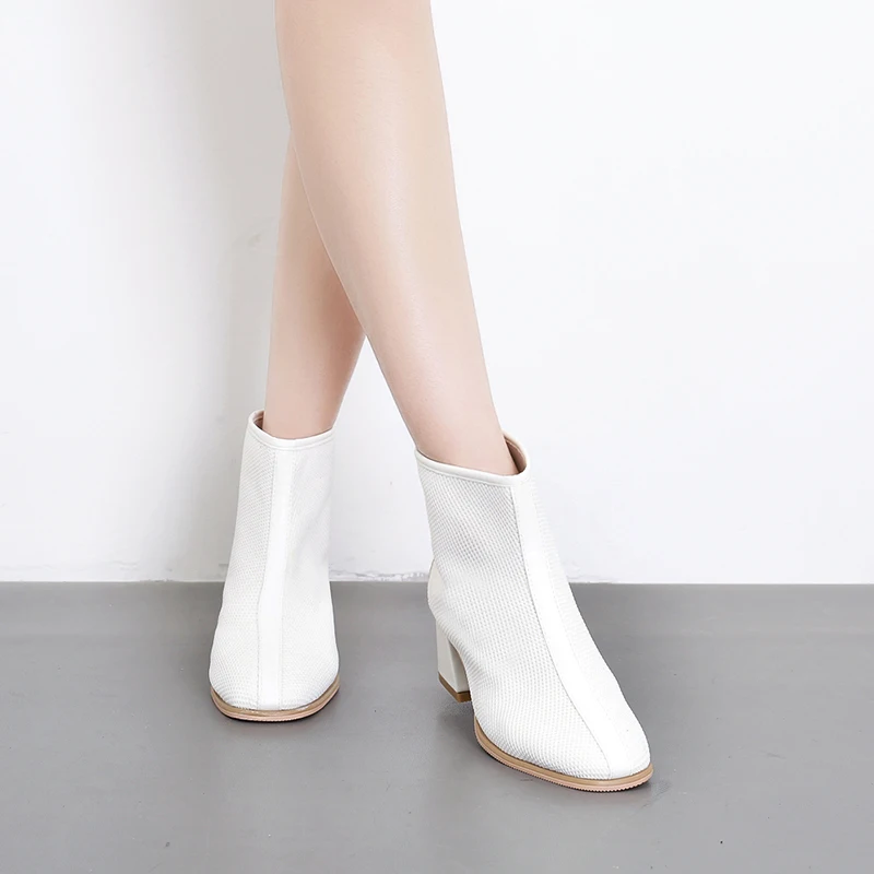 2019 модный великолепный дизайн Для женщин 5 см высокие каблуки носки Фетиш ботинки