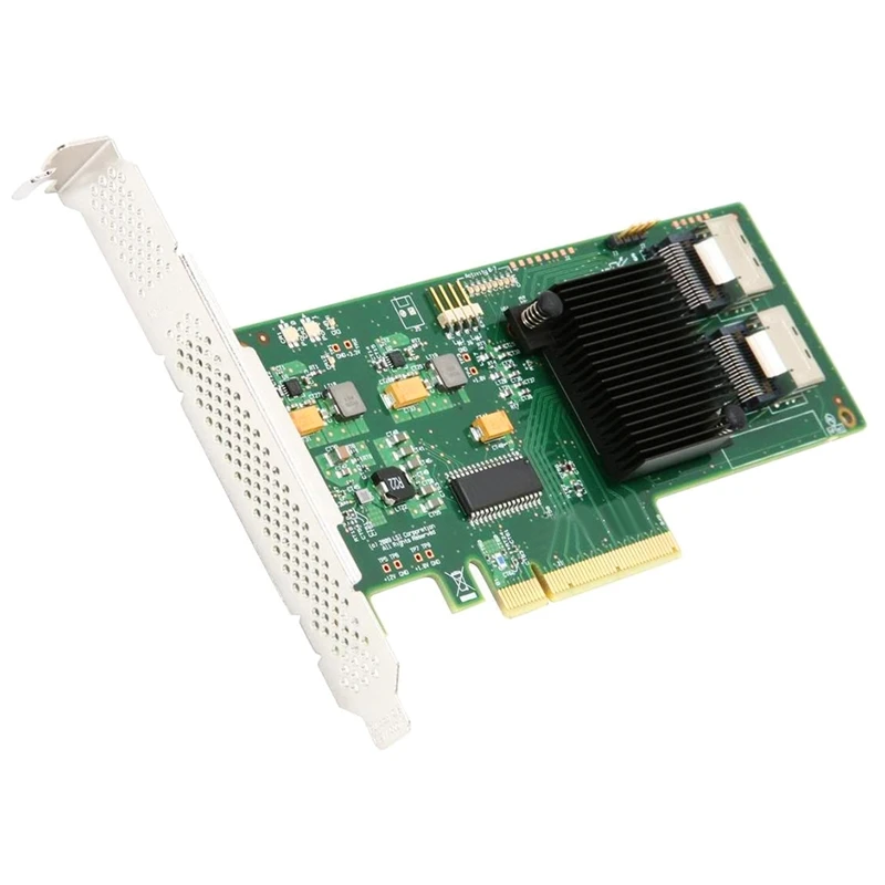 

SAS9211-8I 8PORT Int 6GB Sata+SAS Pcie 2.0 Logic 9211-8I Sgl Sas Raid Controller Pci Express X8 600Mbps Per Port