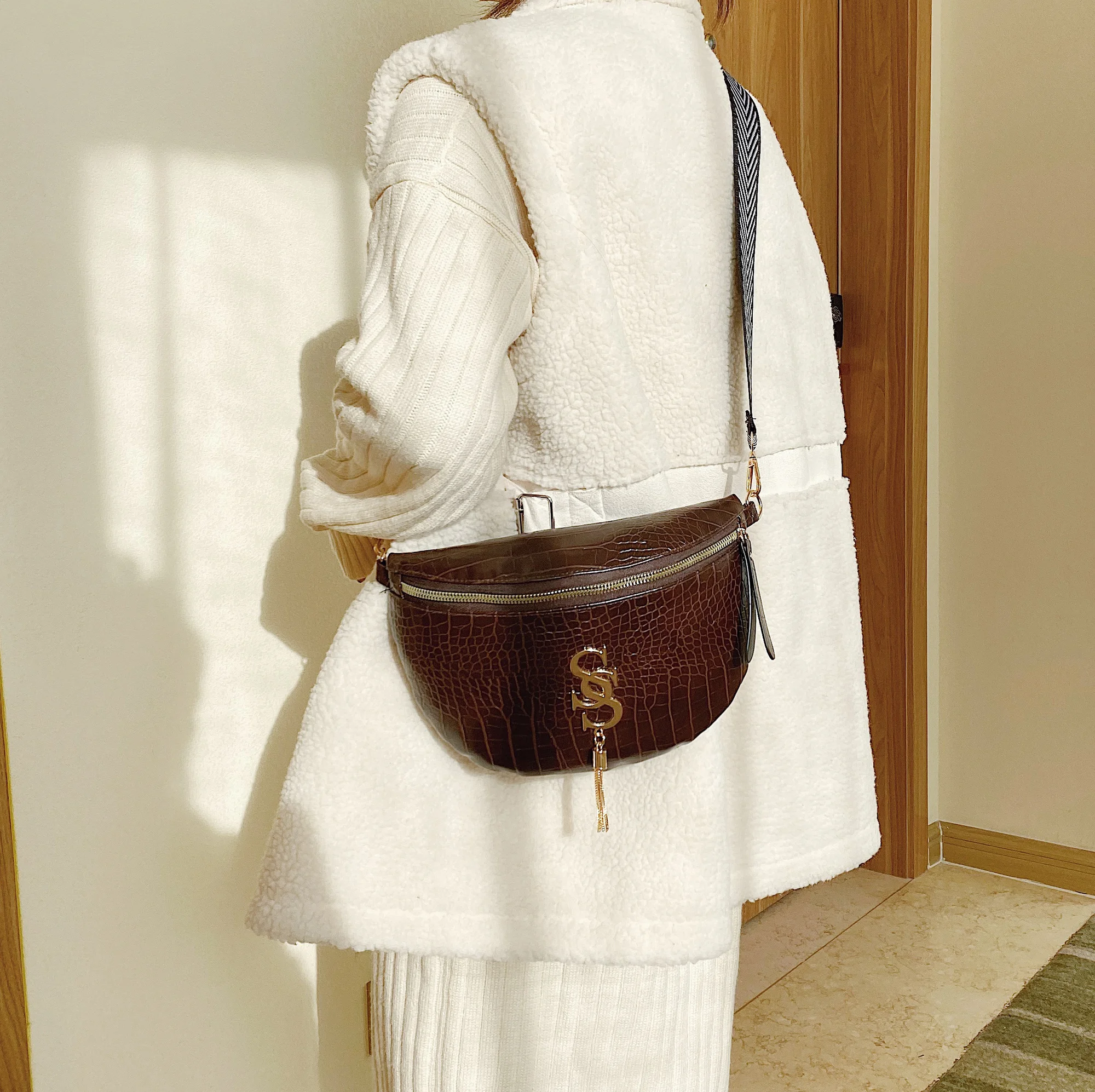 Женская сумка, Повседневная поясная сумка, кожаная сумка через плечо, модная нагрудная сумка, женская сумка 2021