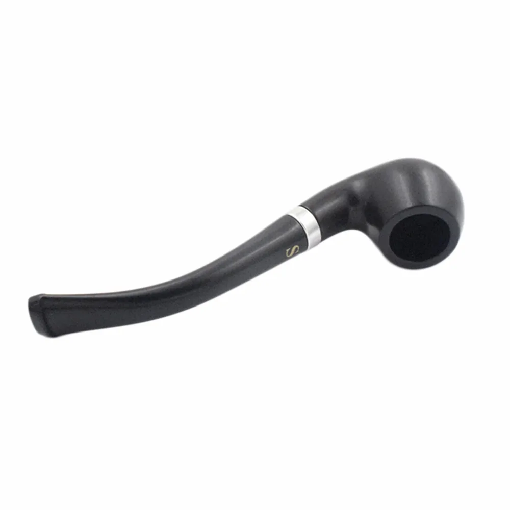 1pcs 110mm New Retro Vintage Bakelite Black Small Durable Smoking Pipe Tobacco Cigarettes Cigar Pipes Tools | Дом и сад