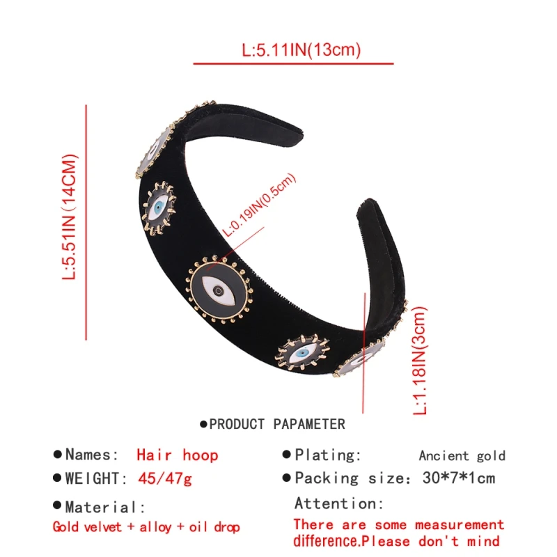 Женский обруч для волос в стиле барокко теплый мягкий бархатный с широким
